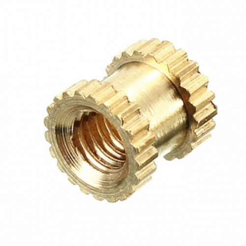 CNC apdirbimo žalvario įdėklo veržlės